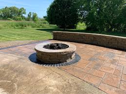 Natural Stone Patio Installation In