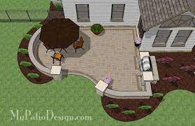 440 Sq Ft L Shaped Patio Design