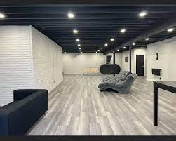 Basement Ceiling Painted Black Is It A