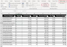 how to add a total row in excel table