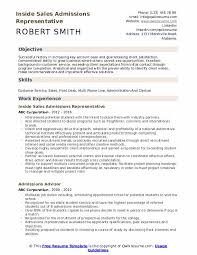 Does your college resume make the grade, or is it barely getting by? Admissions Representative Resume Samples Qwikresume