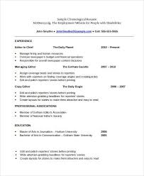 It's hard to hide periods when you were out of work. Reverse Chronological Resume Template Download Format Word Free Hudsonradc