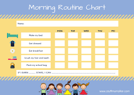 Kids Morning Routine Checklist With Free Printable Stuff