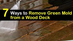 remove green mold from a wood deck