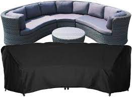Sunsure Outdoor Curved Sofa Cover