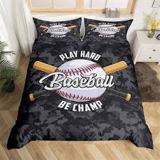 Baseball Game Handmade Bedding Setblack