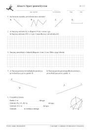 Figury Geometryczne Klasa 4 Sprawdzian Matematyka Z Plusem - figury geometryczne - test - Pobierz pdf z Docer.pl