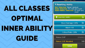 Maplestory All Classes Optimal Inner Ability Link Skills Guide See Description