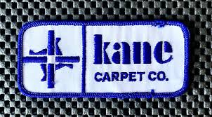 kane carpet company embroidered sew on