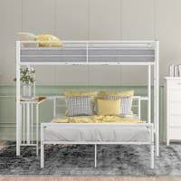 The full over full bunk bed will be the wider bed, in which case both the beds will have the same size. Full Size Loft Bed Kids Toddler Beds Shop Online At Overstock
