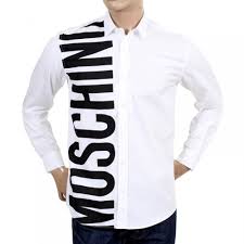 Shop For Mens Large Text Logo Printed Shirt In White