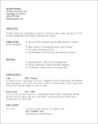Culinary Resume Template Resume Template For Teens Fresh