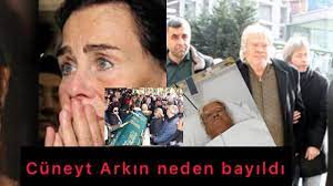 Cüneyt Arkın Fatma girik'in Cenazesinde Neden Fenalaştı ( hastaneye  kaldırıldı ) - YouTube