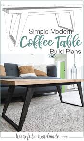 Simple Modern Coffee Table Build Plans