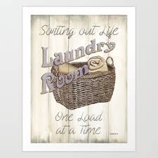Vintage Laundry Room 2 Art Print By