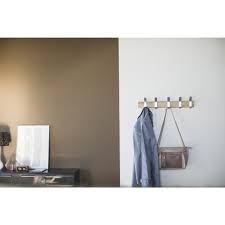 5 Hook Metal Wood Coat Rack