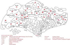 map of singapore postcode zip code and