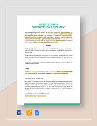 design consultation agreement template