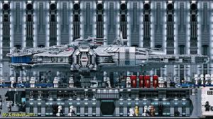 this giant lego star docking bay