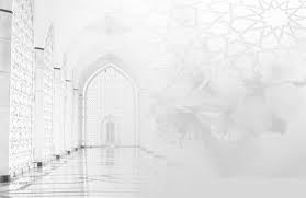 a white mosque with a white background