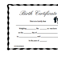 Birth Certificate Template Free Download Edit Create