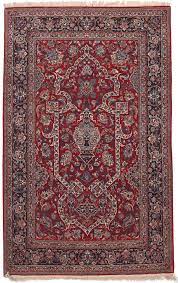 pair of antique fine isfahan rug