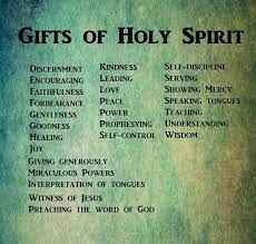 verses about gifts of the holy
