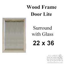 Door Glass With Frame Single Pane