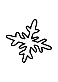 hand drawn snowflake black and white