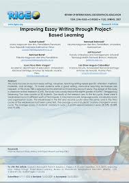 improving essay writing through project