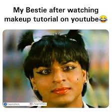watching makeup tutorial on you