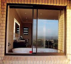 Aluminium Glass Sliding Bathroom Door