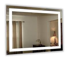 wall mounted lighted vanity mirror led