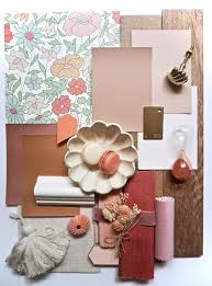 physical mood board for interior design