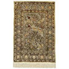 pure silk rugs metallic pictorial