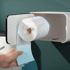 Toilet Paper Holder Shelf Waterproof
