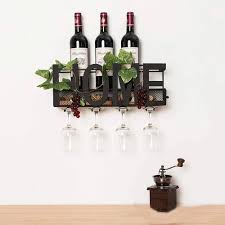 Wall Mounted Wine Rack Cork Storage