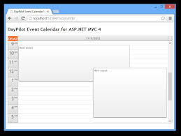 Event Calendar For Asp Net Mvc 4 Razor C Vb Net Sql