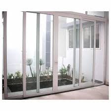 Sliding Clear Glass Upvc Balcony Door 6 Mm