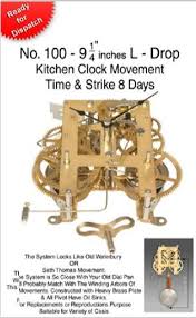Key Winding Mechanical Clock Movement