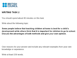 ielts general writing task 2 from