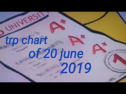 Trp Chart Of 20 June 2019 Trp Chart Of Sbs Saas Bahu Aur