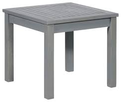 Simple Outdoor Side Table Gray Wash