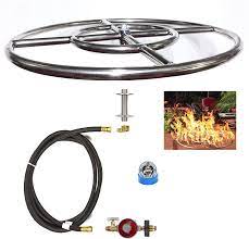 You certainly can change your mind in mid stream. Amazon Com Easyfirepits Ck Kit Basic Diy Build Your Own Propane Fire Pit Kit W O Burner Ring Burner 12 00 Garden Outdoor