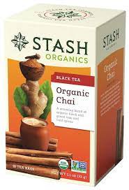 stash organic chai black green tea 18