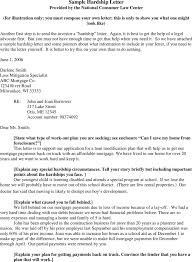 free sle hardship letter pdf