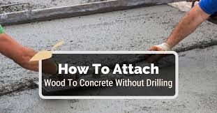 Glue Wood To Concrete Without Drilling