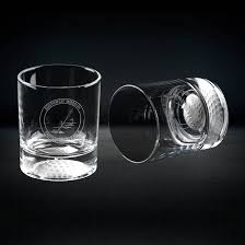 Golf Ball Base Crystal Whiskey Glasses