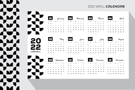 White 2022 Landscape Wall Calendar