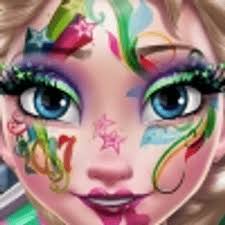 play elsa new year makeup on capy